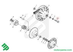 bullone puleggia trasmissione posteriore polaris 7515384 (3)
